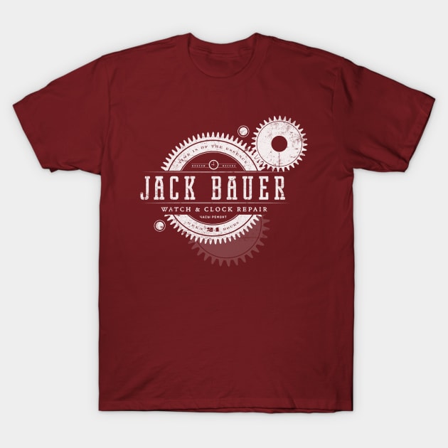 Jack Bauer Clock & Watch Repair T-Shirt by MindsparkCreative